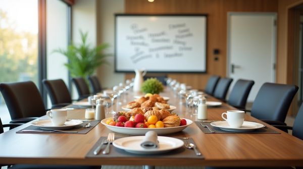 Réussir votre petit déjeuner d'entreprise avec des options variées